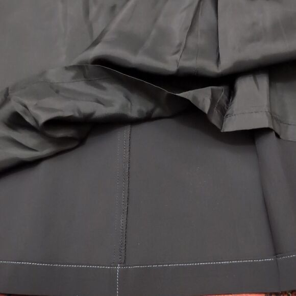 Wanko timeless trench black whitestich accent trench coat size s EUR size 36 - Picture 10 of 12